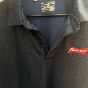Blue Budweiser XXL polo shirt
